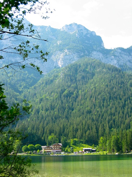 Nice view of Lake Hintersee in Berchtesgaden Land, Bavaria