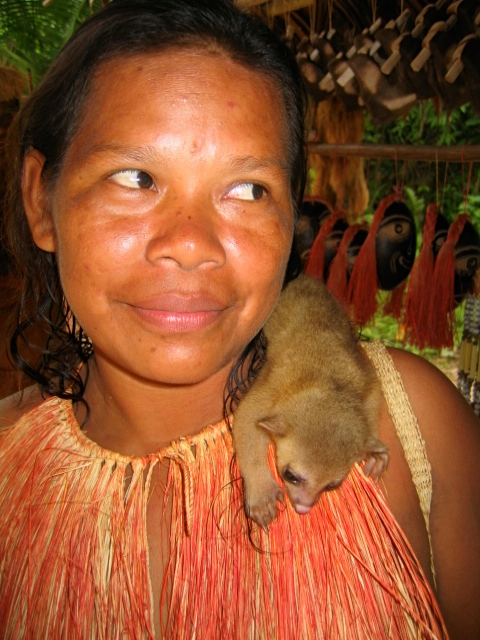 Yagua Tribe woman, before my shamanic journey in the Amazon rainforest