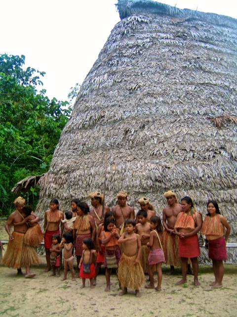 Yagua tribe in the Amazon rainforest Peru