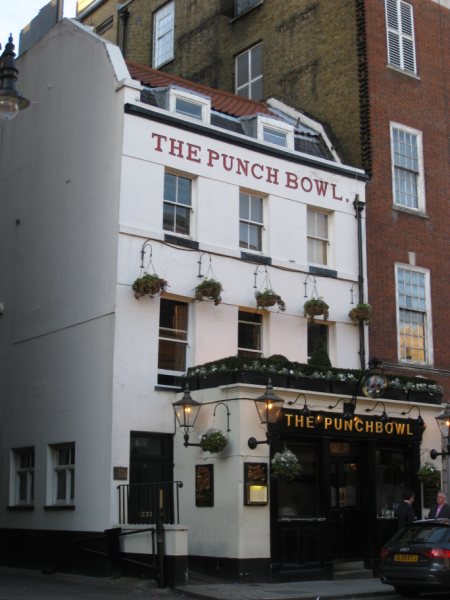 Guy Ritchie's pub The Punchbowl in Mayfair London