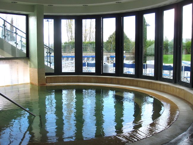 Indoor pool at Fonteverde hot springs spa resort, a thermal spa Tuscany