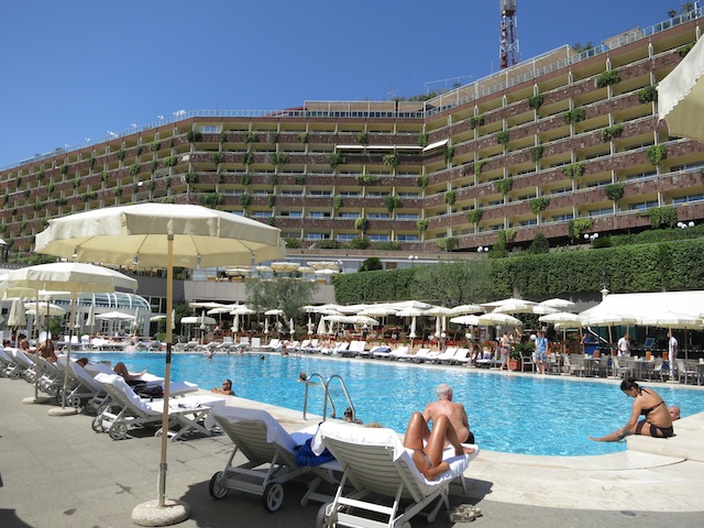 Outdoor pool at Rome Cavalieri Hotel