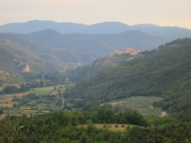 The hills of Umbria, falling for Ferentillo