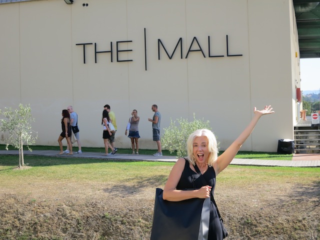 Shopping in Florence, Italy, at The Mall Outlet Centre