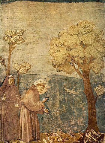 Giotto in Assisi, Legend of St Francis Sermon to the Birds