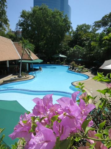Pool at Sheraton Royal Orchid, a 5-star hotel in Bangkok