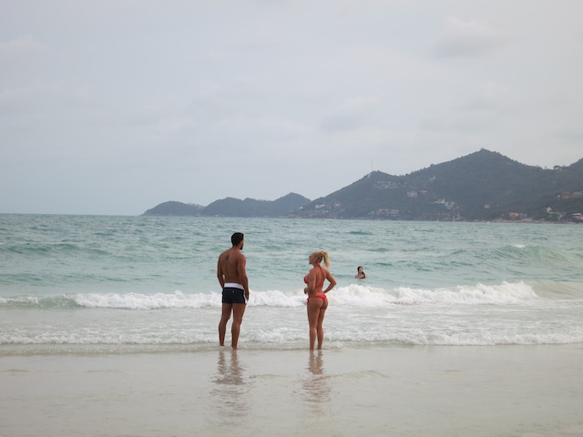 Beach scene in Koh Samui - hot body