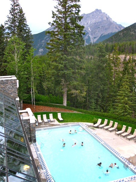 Outdoor pool at Fairmont Banff Springs Hotel