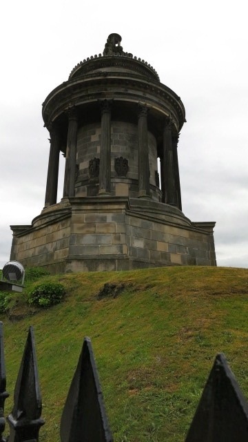 Robert Burns Momument Edinburgh Scotland