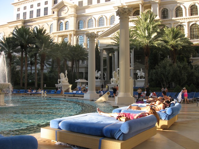 Poolside at Caesar's