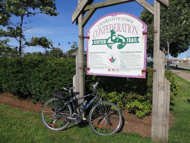 Cycling Confederation Trail in PEI, from Charlottetown