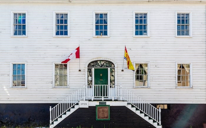 Beautiful white Loyalist House in Saint John New Brunswick Canada