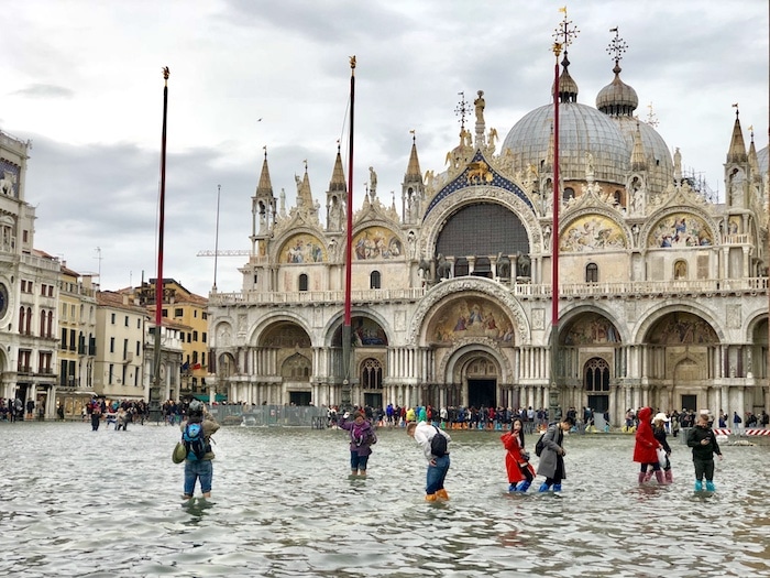High water in Venice St Mark's Square