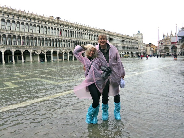 Aqua Alta in St Mark's Square, Venice