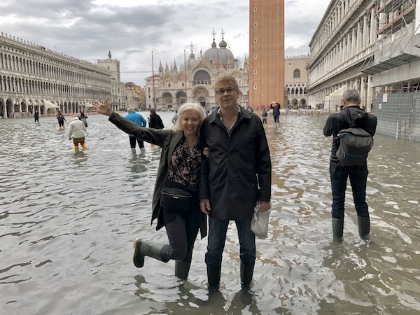 Wandering Carol high water in Venice
