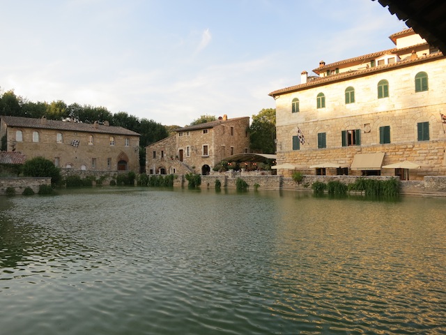 Hot springs of Bagno Vignoni in Tuscany