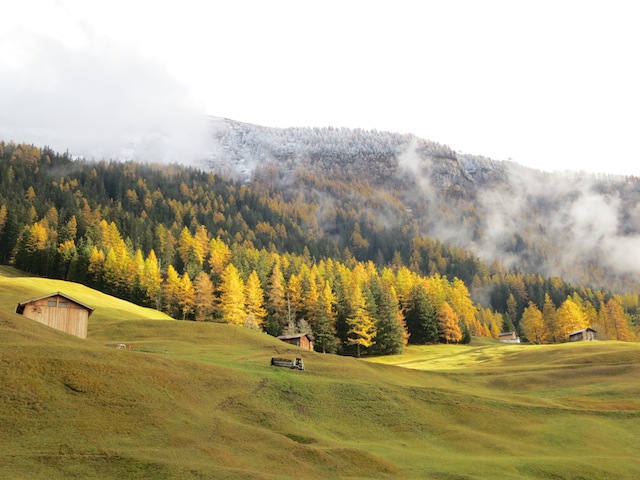 Mountain view of Switzerland in fall
