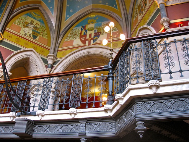 Stairwell St Pancras London England luxury hotel