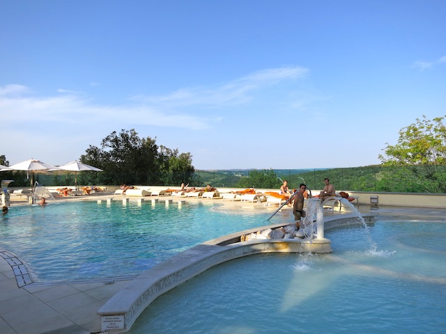 Near Siena is Terme di Petriolo a hot springs resort