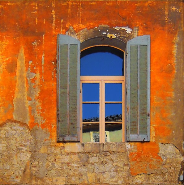 Colourful window in Arles France