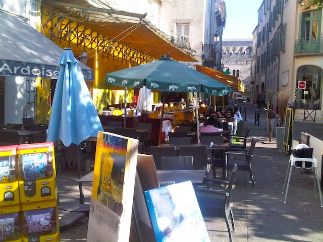 One day in Arles go to Cafe Van Gogh at Place du Forum