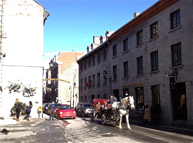 Horse and carriage Old Montreal Quebec Canada