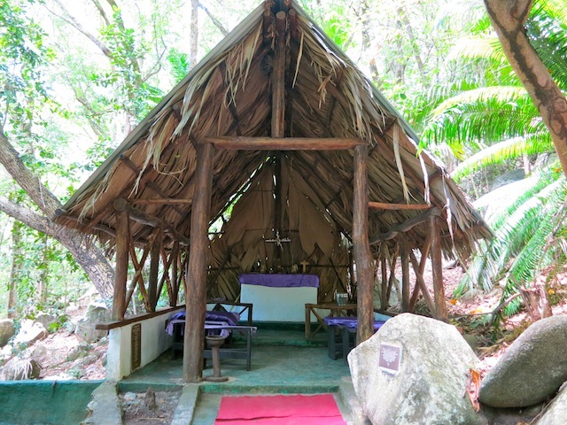 Seychelles islands Moyenne, chapel on deserted island