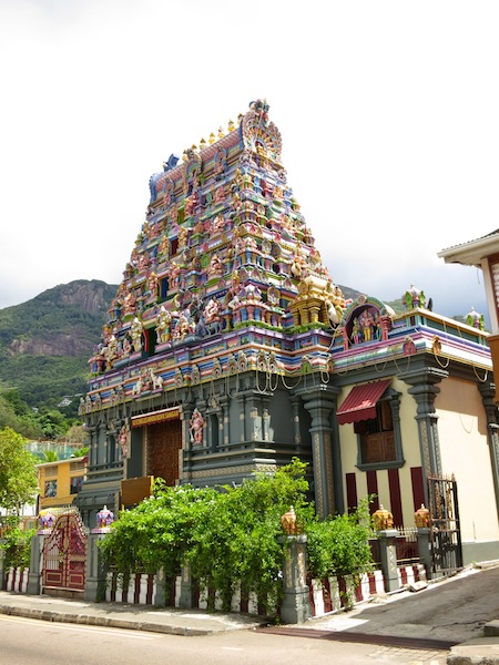 Hindu Temple in capital city Victoria Seychelles