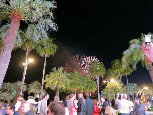 A luxury evening in Cannes requires fireworks