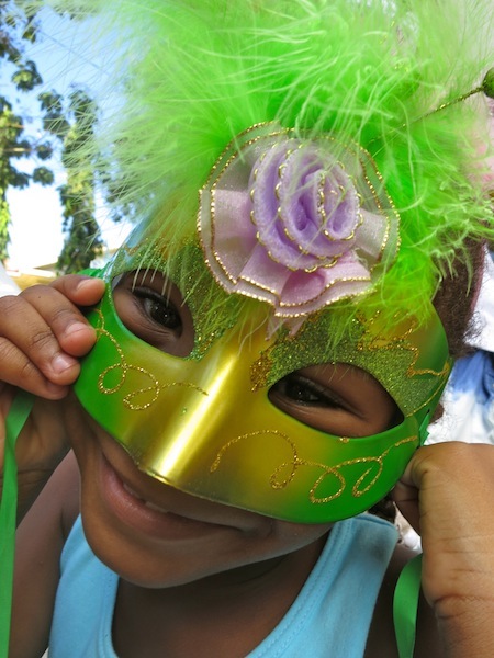 Seychelles Carnival little girl