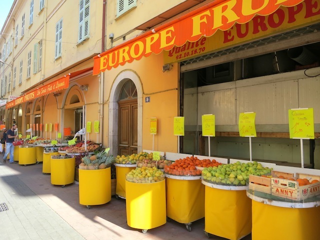 Fresh produce in Menton South of France