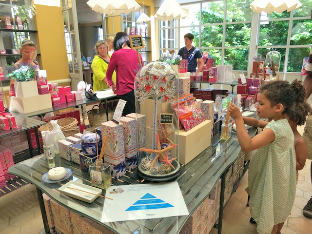 Gift shop at Fragonard Perfume Factory in Grasse France