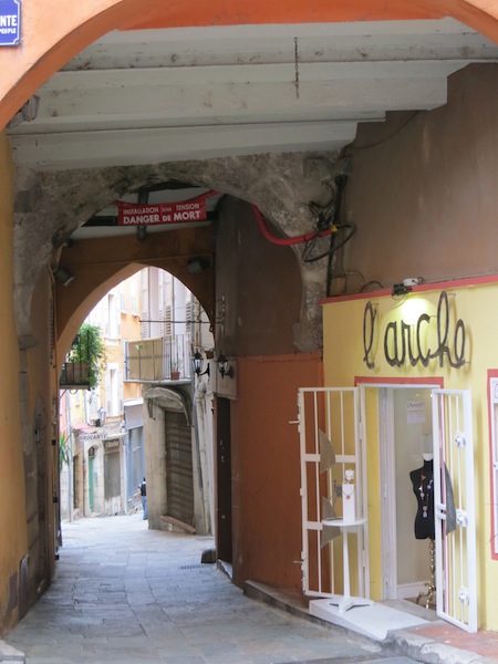 Arched doorway in Grasse France