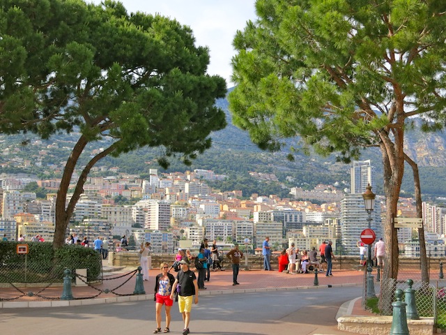 Pretty view of Place du Palais in Monaco