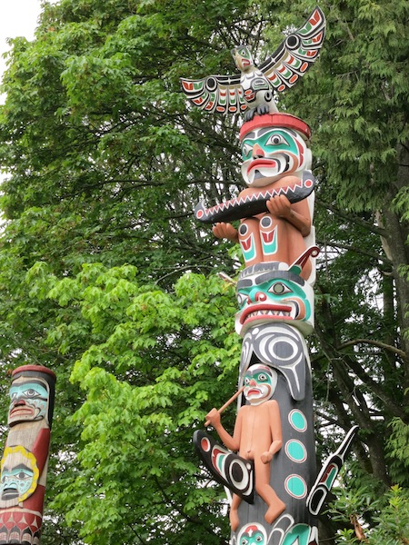 Totem Pole in Stanley Park Vancouver