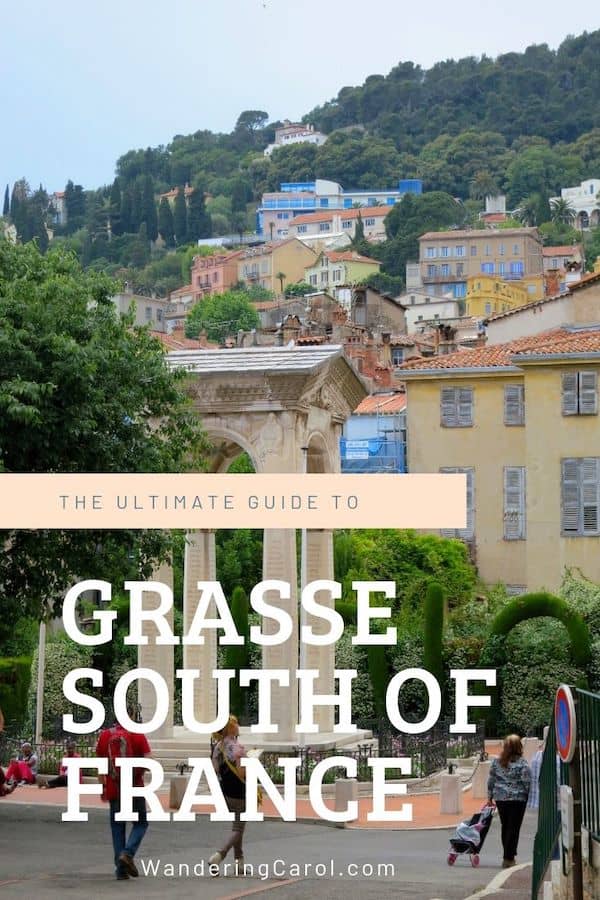 Hills and town of Grasse France