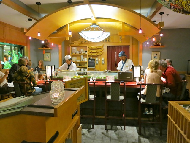 Sushi in Banff Canada at Fairmont Banff Springs Hotel
