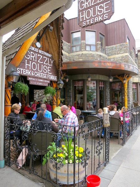 Grizzly House Restaurant in Banff, AB