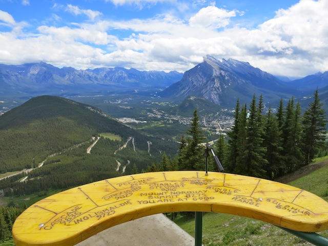 Channeling Marilyn Monre on Mount Norquay in the Canadian Rockies