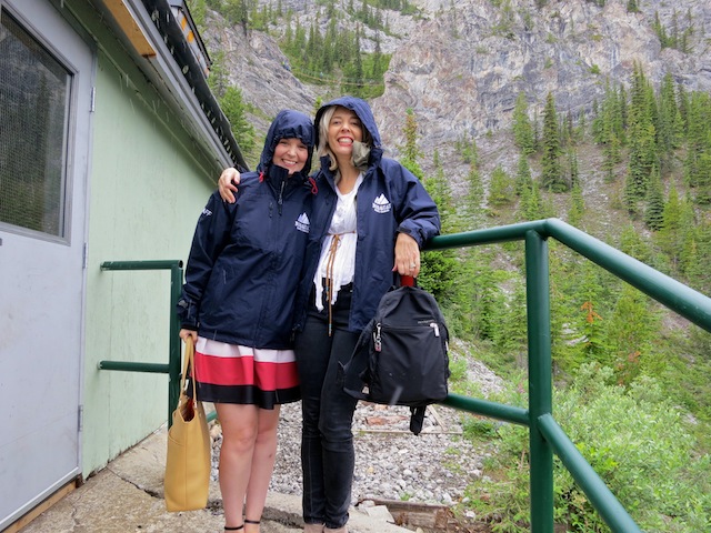 Wandering Carol and Kymberley from Banff Lake Louise Tourism on Norquay