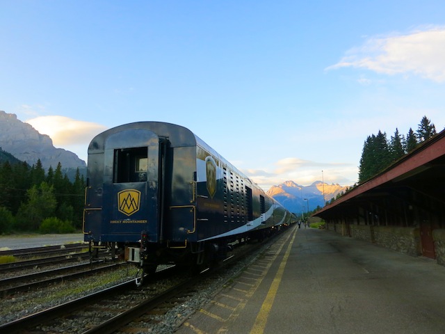 Rocky Mountaineer scenic rail tours through Banff