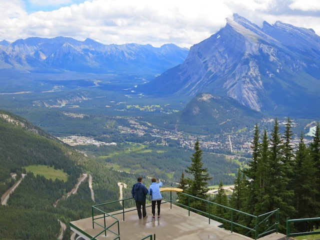 View of Banff from Mt Norquay in Canada