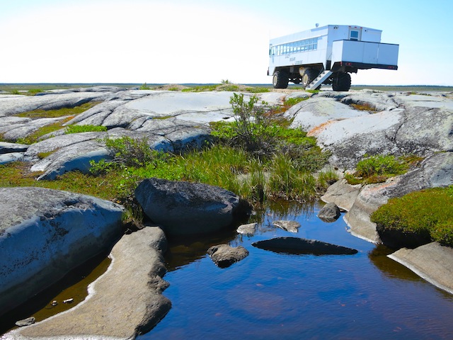 Tundra vehicle in Churchill Manitoba