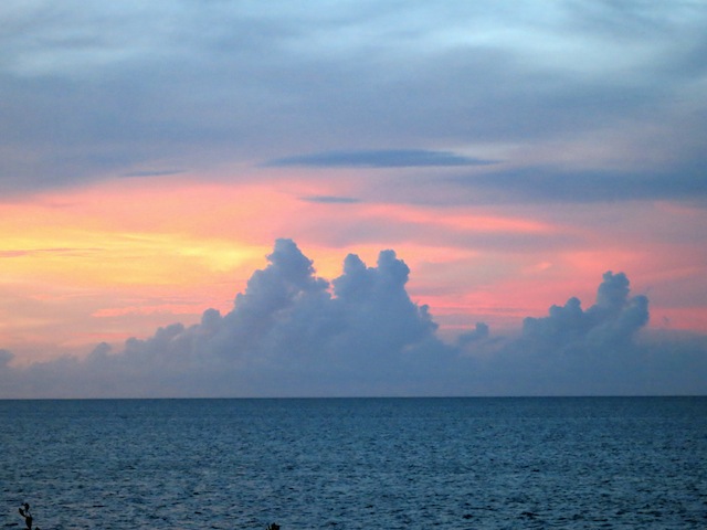 Cuba beaches at sunset Cayo Ensenachos in Cayo Santa Maria