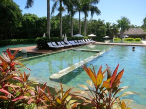 Zen pool Grand Velas Riviera Maya food romance