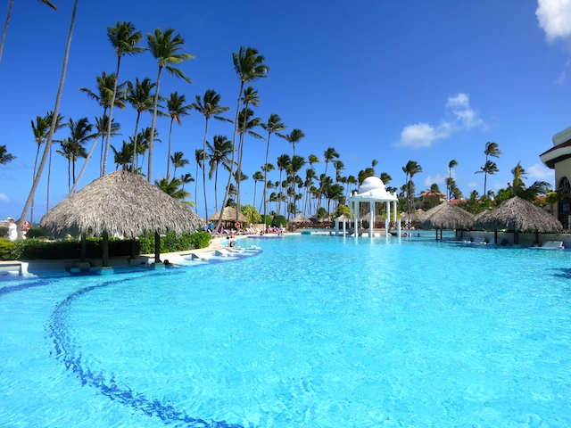 Paradisus Palma Real, one of the largest pools in Punta Cana