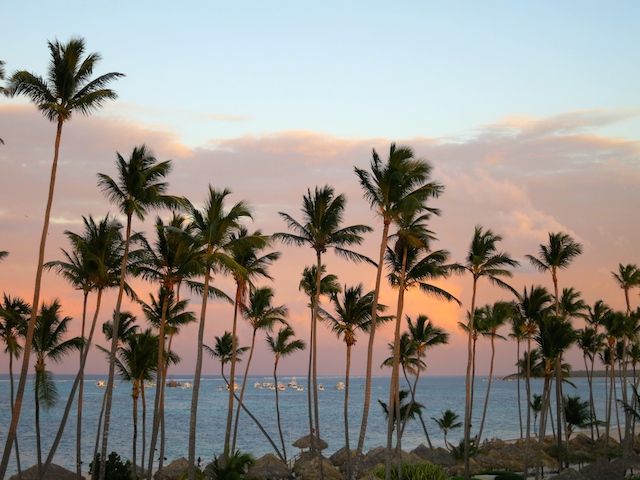 Paradisus Palma Real Punta Cana beach at sunset