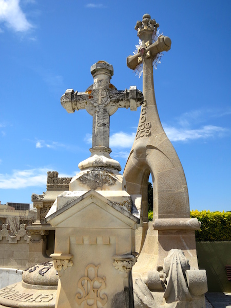 Modernist Cemetery in Costa Brava.