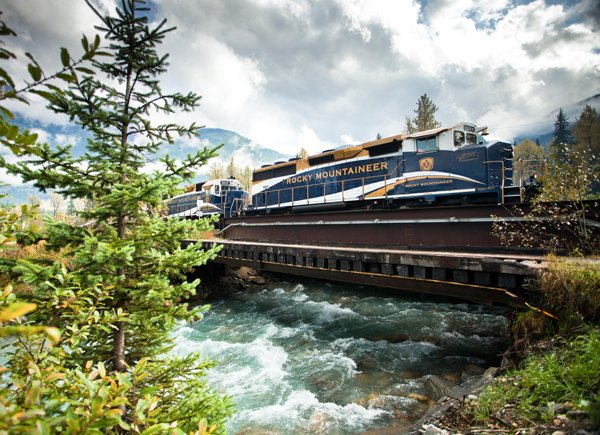 Nice mountain landscape Rocky Mountaineer routes