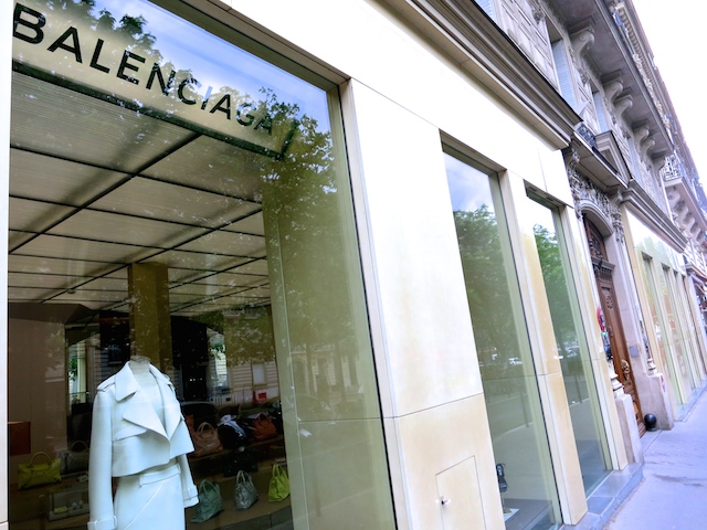 Footsteps of Coco Chanel in Paris, Balenciaga store George V